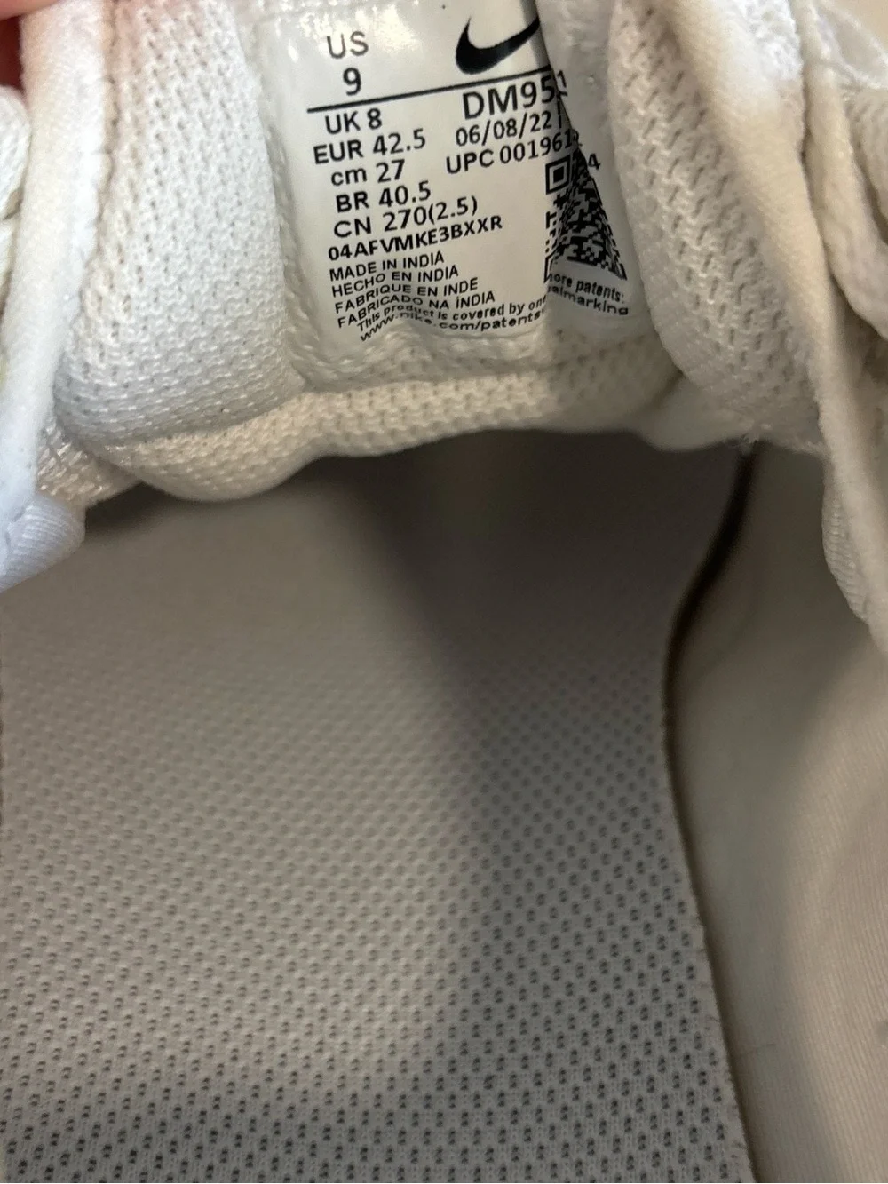 Nike Women's Air Max Sneakers in White and Beige